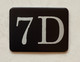 Mailbox Number Apt 7D