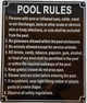 Pool Rules Sign