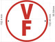 V F Floor Truss Circular Sign FLOOR Signage