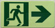 Sign Glow-In-the-Dark sticker-THE GLOWMARK LINE (RUNNING MAN RIGHT)