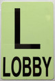 GLOW IN DARK FLOOR NUMBER-THE GLOWMARK LINE (LOBBY) Signage
