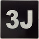 Apartment number 3J Sign