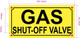 NYC GAS MAIN SHUT OFF VALVE SIGN