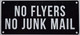 HPD NO FLYERS NO JUNK MAIL SIGN