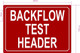 NYC BACKFLOW TEST HEADER SIGN