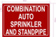 FD COMBINATION AUTO SPRINKLER AND STANDPIPE SIGN