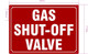 FD GAS SHUT OFF VALVE SIGN