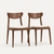 Walnut Dining Chair, Set of 2