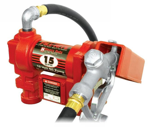 24v Electric drum pump with automatic nozzle - Fill Rite (FR2410CEA)