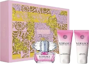 Versace Bright Crystal 3 Pc. Gift Set ( Eau De Toilette Spray 1.7 Oz + Perfumed Body Lotion 1.7 Oz + Bath & Shower Gel 1.7 Oz ) for Women by Gianni Versace.
Versace Bright Crystal is a fresh, vibrant, clear, rich blend of refreshing floral fragrance including peony, magnolia, and lotus flower, warmed with notes of musk and amber. A perfect scent for the woman who has strength and confidence, glamour and a touch of sensuality, attraction and seduction with bold attitude. Design of boxes may differ Versace Bright Crystal 3 Pc. Gift Set ( Eau De Toilette Spray 1.7 Oz + Perfumed Body Lotion 1.7 Oz + Bath & Shower Gel 1.7 Oz ) for Women by Gianni Versace.
Versace Bright Crystal is a fresh, vibrant, clear, rich blend of refreshing floral fragrance including peony, magnolia, and lotus flower, warmed with notes of musk and amber. A perfect scent for the woman who has strength and confidence, glamour and a touch of sensuality, attraction and seduction with bold attitude. Design of boxes may differ