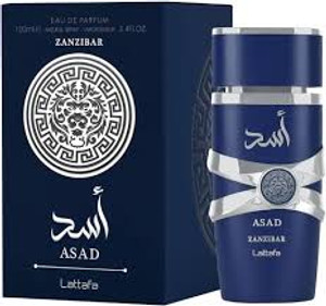 Embrace the essence of adventure with Lattafa Asad Zanzibar, a fragrance that evokes the spirit of discovery and the allure of exotic destinations. Named after the mesmerizing island of Zanzibar, known for its pristine beaches, vibrant culture, and rich history, this fragrance captures the essence of this tropical paradise in a bottle.
Lattafa ASAD ZANZIBAR, Eau de Parfum 3.4oz Embrace the essence of adventure with Lattafa Asad Zanzibar, a fragrance that evokes the spirit of discovery and the allure of exotic destinations. Named after the mesmerizing island of Zanzibar, known for its pristine beaches, vibrant culture, and rich history, this fragrance captures the essence of this tropical paradise in a bottle.
Lattafa ASAD ZANZIBAR, Eau de Parfum 3.4oz