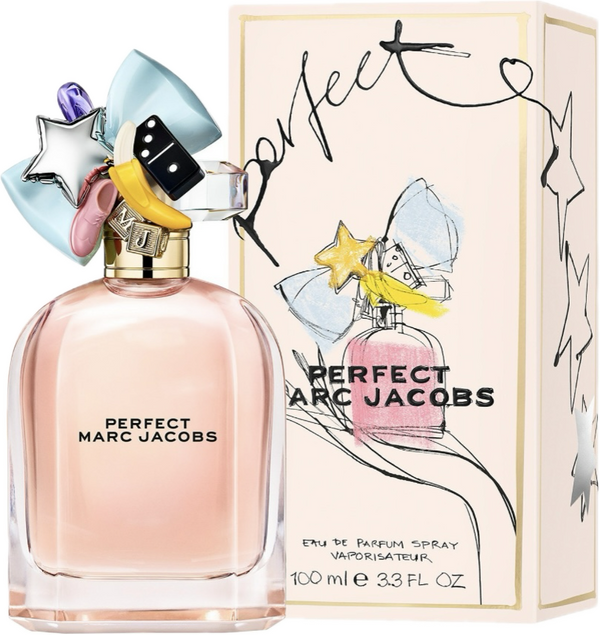 Absolutely perfect just the way you are. With Perfect Marc Jacobs Eau de Parfum for women, the designer sends the message out loud and clear: you don't need to change a thing. A fragrant manifesto to inspire you to practice self-love, self-acceptance, and self-care by embracing all the unique quirks that make you who you are. As Marc Jacobs himself likes to say: "I'm perfect as I am". This is a playful, unexpected comfort floral perfume for women who know and cherish who they are for what they are, a scent for adventurous souls who nurture their individuality and seek out originality in everything they do.

Breath-takingly bright and modern, Perfect may be unconventional, but remains an utterly feminine eau de parfum for women comfortable with their own bodies and minds. It's all about the delicious contrast of being here, with a sparkling, juicy facet clashing and intertwining with a deeply grounding comfort scent. Tangy, mouth-watering rhubarb opens the show with a flood of fragrant juiciness, with solar daffodil hot on its heels. This floral fruity accord is tempered with smooth, creamy almond milk at the heart, finishing off with a gorgeous, mellow dry-down of cedarwood and cashmeran skin scent. Perfect is nothing you would expect and everything it needs to be. #MJPerfect #PerfectAsIAm

Top Notes: Rhubarb, Daffodil Middle Notes: Almond Milk Bottom Notes: Cashmeran

MARC JACOBS PERFECT, EAU DE PARFUM 3.3oz