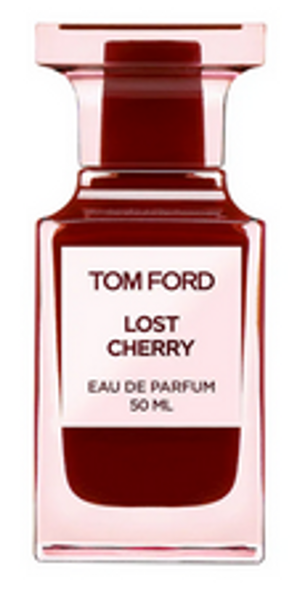 Fragrance Family: Warm & Spicy

Scent Type: Warm & Sweet Gourmands

Key Notes: Black Cherry, Tonka Bean, Almond

Fragrance Description: Lost Cherry's candy-like gleam of exotic black cherry and liqueur touched with teasing almond gives way to a Turkish rose and jasmine sambac blend that penetrates the senses. The full-bodied perfume attains fantasy-like levels of insatiability.

About the Bottle: Lost Cherry is contained in a luscious, deep, cherry-red bottle. Capturing the scent's dichotomy of sweet and dark, the flacon is adorned with a pale-pink label & the color of cherry blossoms.

About the Fragrance: "Like the plump fruit waiting to be eaten, Lost Cherry is powerful and insatiable. Notes of cherry liqueur and a touch of bitter almond drip into its heart, glossing it with a candy-like gleam. Tom Ford

TOM FORD LOST CHERRY 1.7oz, EAU DE PARFUM SPRAY