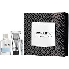 Experience the woody aromatic fragrance Jimmy Choo Urban Hero Eau de Parfum. Inspired by the urban environment, this scent embodies a modern man with a contemporary and masculine spirit, revealing the mysterious and confident Jimmy Choo man.

Top Note: Lemon, Black Pepper

Heart Note: Rosewood, Vetiver

Base Note: Grey Amber, Leather Accord 

Jimmy Choo Urban Hero 3PC GIFT SET, 3.3oz EDP SPRAY, 3.3oz AFTER-SHAVE BALM, AND 1oz EDP Bottle