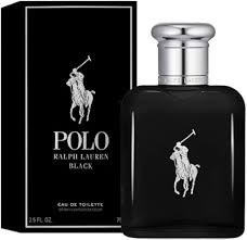 This sophisticated fragrance is a bold fusion of iced mango, silver armoise and patchouli noir.

Top notes: Mango, tangerine, and lemon.

Middle notes: Tonka bean and sage.

Base notes: Sandalwood and patchouli.

Polo Black Eau de Toilette by Ralph Lauren, 2.5oz