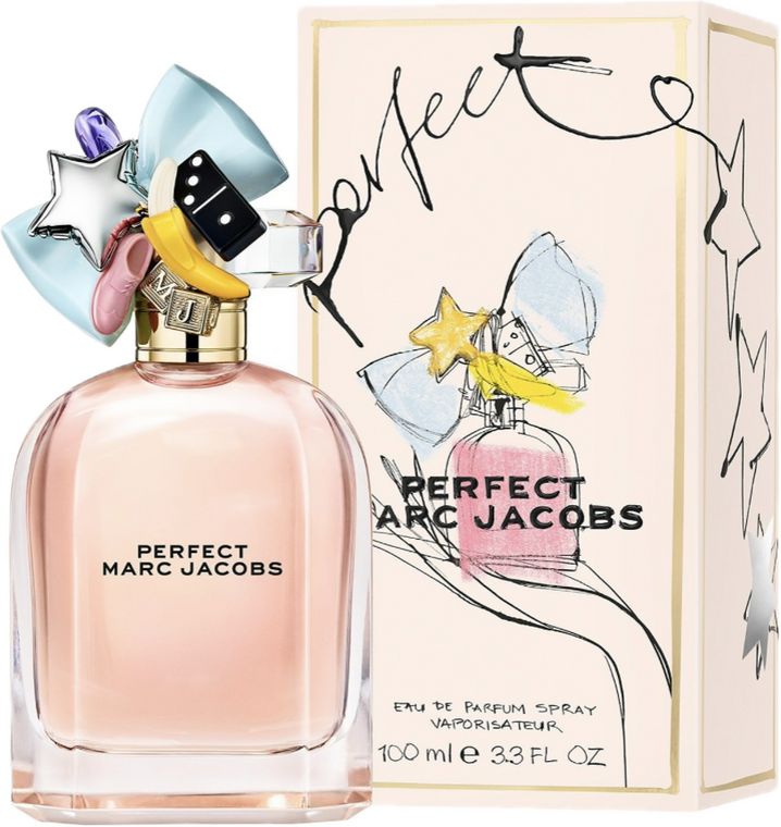 Absolutely perfect just the way you are. With Perfect Marc Jacobs Eau de Parfum for women, the designer sends the message out loud and clear: you don't need to change a thing. A fragrant manifesto to inspire you to practice self-love, self-acceptance, and self-care by embracing all the unique quirks that make you who you are. As Marc Jacobs himself likes to say: "I'm perfect as I am". This is a playful, unexpected comfort floral perfume for women who know and cherish who they are for what they are, a scent for adventurous souls who nurture their individuality and seek out originality in everything they do.

Breath-takingly bright and modern, Perfect may be unconventional, but remains an utterly feminine eau de parfum for women comfortable with their own bodies and minds. It's all about the delicious contrast of being here, with a sparkling, juicy facet clashing and intertwining with a deeply grounding comfort scent. Tangy, mouth-watering rhubarb opens the show with a flood of fragrant juiciness, with solar daffodil hot on its heels. This floral fruity accord is tempered with smooth, creamy almond milk at the heart, finishing off with a gorgeous, mellow dry-down of cedarwood and cashmeran skin scent. Perfect is nothing you would expect and everything it needs to be. #MJPerfect #PerfectAsIAm

Top Notes: Rhubarb, Daffodil Middle Notes: Almond Milk Bottom Notes: Cashmeran

MARC JACOBS PERFECT, EAU DE PARFUM 3.3oz
