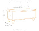 Fossil Ridge - Storage Bench - Beige