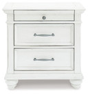 Kanwyn - Three Drawer Night Stand - Whitewash