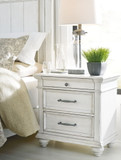 Kanwyn - Three Drawer Night Stand - Whitewash