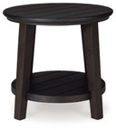 Celamar - Dark Brown - Round End Table