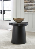 Wimbell - Round End Table - Black