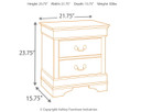 Alisdair - Two Drawer Night Stand - Reddish Brown