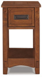 Breegin - Chair Side End Table - 1 Drawer - Brown