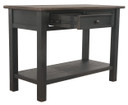 Tyler Creek - Sofa Table - Grayish Brown / Black