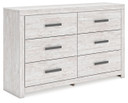 Cayboni - Six Drawer Dresser - Whitewash