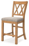 Havonplane - Upholstered Barstool (Set of 2) - Brown