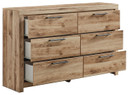 Hyanna - Six Drawer Dresser - Tan Brown