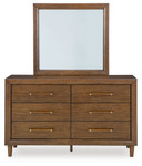 Lyncott - Dresser And Mirror - Brown