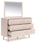 Wistenpine - Dresser And Mirror - Blush