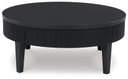 Marstream - Black - Round Cocktail Table