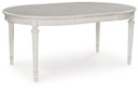Montelaine - Oval Dining Room Extension Table - Antique White