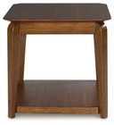 Trenmour - Medium Brown - Square End Table
