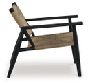 Halfmore - Accent Chair - Black / Natural