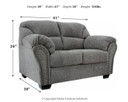 Allmaxx - Loveseat - Pewter