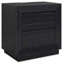 Londer - Two Drawer Night Stand - Black