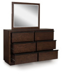 Dilenno - Dresser And Mirror - Dark Brown