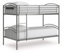Lanceburg - Twin/Twin Bunk Bed With Ladder - Gray