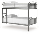 Lanceburg - Twin/Twin Bunk Bed With Ladder - Gray