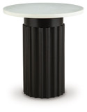 Wainstone - Black / White - Accent Table