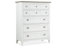 Heron Cove - Two Tone Drawer Chest - Chalk White And Dovetail Gray