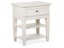 Willowbrook - Open Nightstand - Egg Shell White With Slight Rub Through
