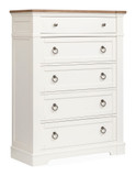 Kingston - Drawer Chest - Whisper White And Cerused Nutmeg