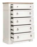 Kingston - Drawer Chest - Whisper White And Cerused Nutmeg