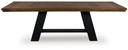 Greddinton - Dining Extension Table - Brown / Black