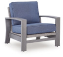 Half Moon Beach - Spring Lounge Chair - Blue / Gray