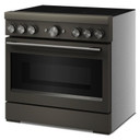 KitchenAid® 36-Inch 6-Element Induction Freestanding Commercial-Style Range with Air Fry KFIS936SBE